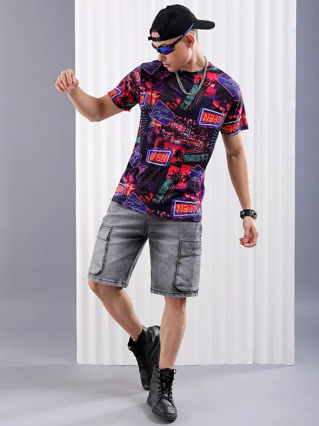 The Indian Garage Co Conversational Printed Slim Fit T-shirt