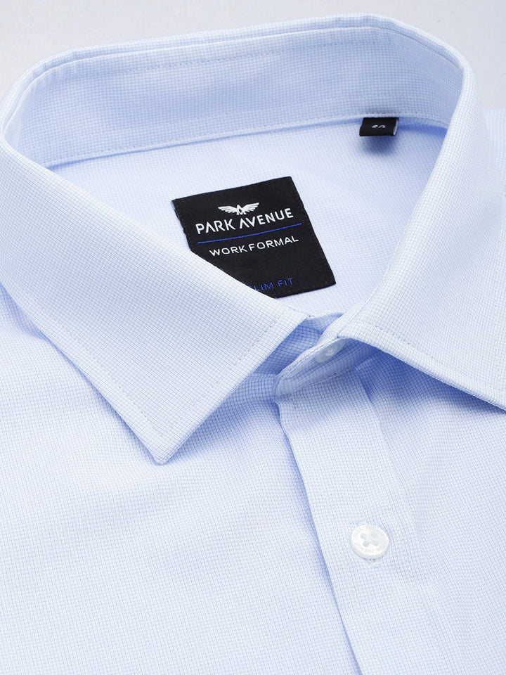 Park Avenue Self-Design Slim Fit Formal Shirt