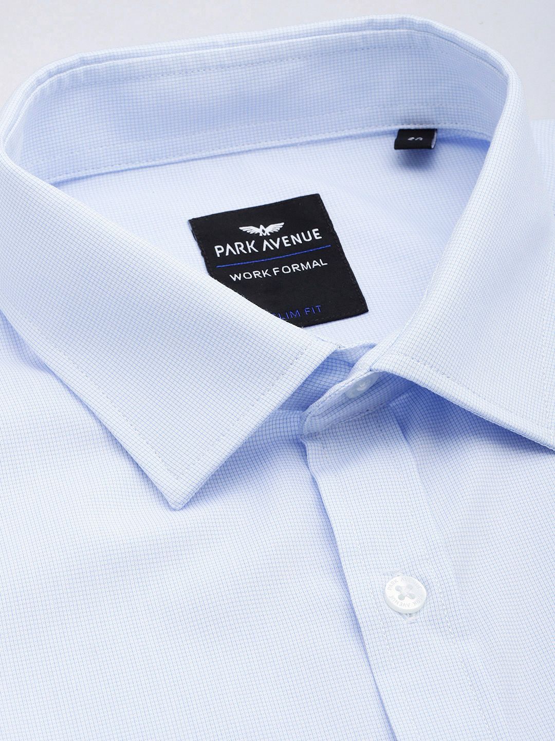Park Avenue Self-Design Slim Fit Formal Shirt