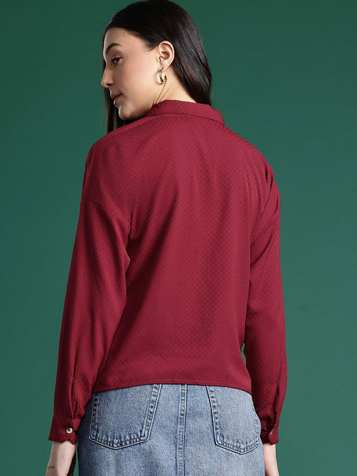 DressBerry Textured Casual Shirt