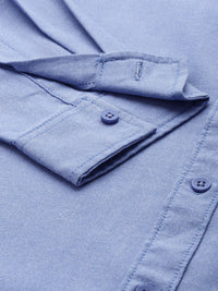 The Indian Garage Co Men Slim Fit Solid Oxford Shirt