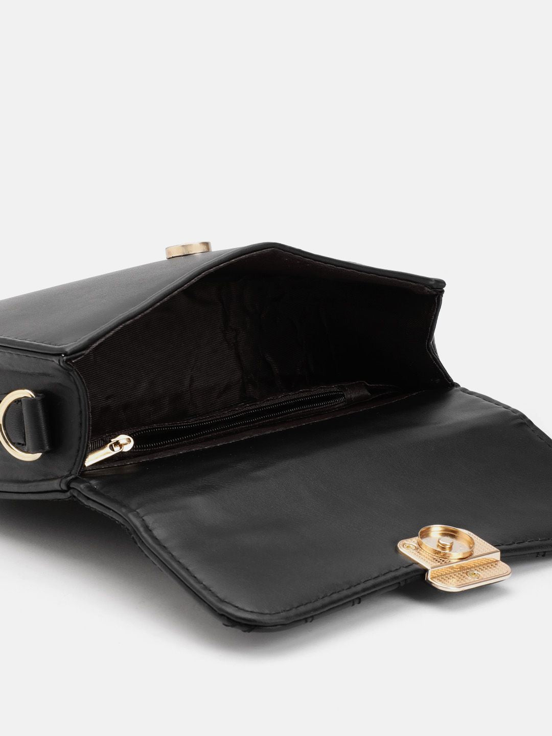 DressBerry Quilted Structured Satchel