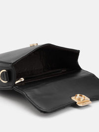 DressBerry Quilted Structured Satchel