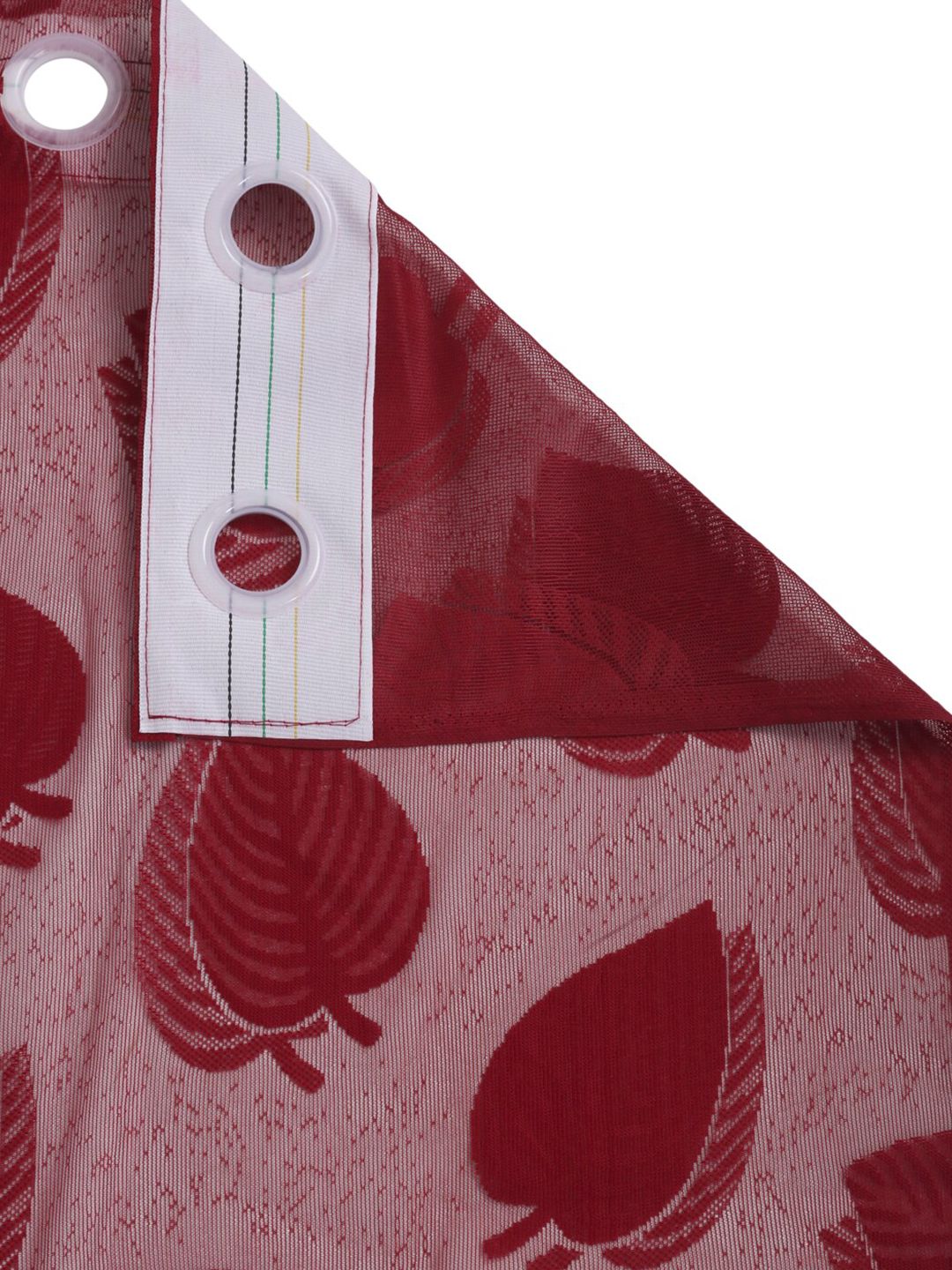 HOSTA HOMES Maroon Floral Long Door Curtain