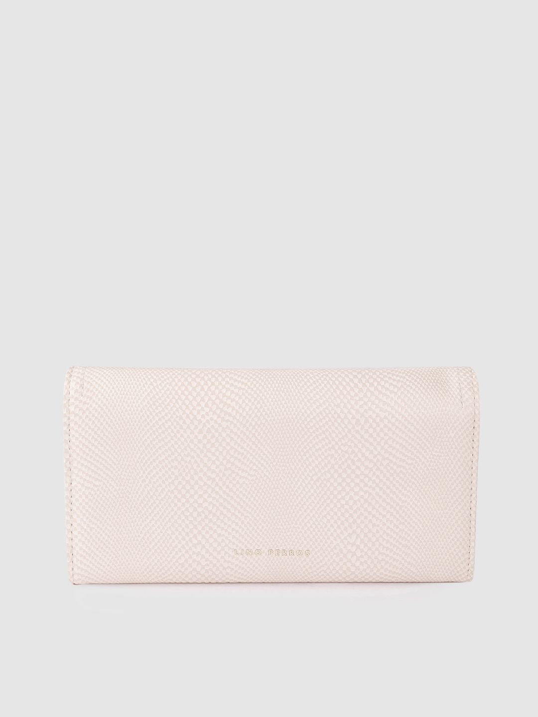Lino Perros Women Snakeskin Textured Three Fold Wallet