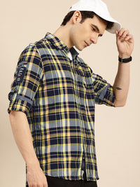 Being Human Slim Fit Tartan Checked Casual Shirt