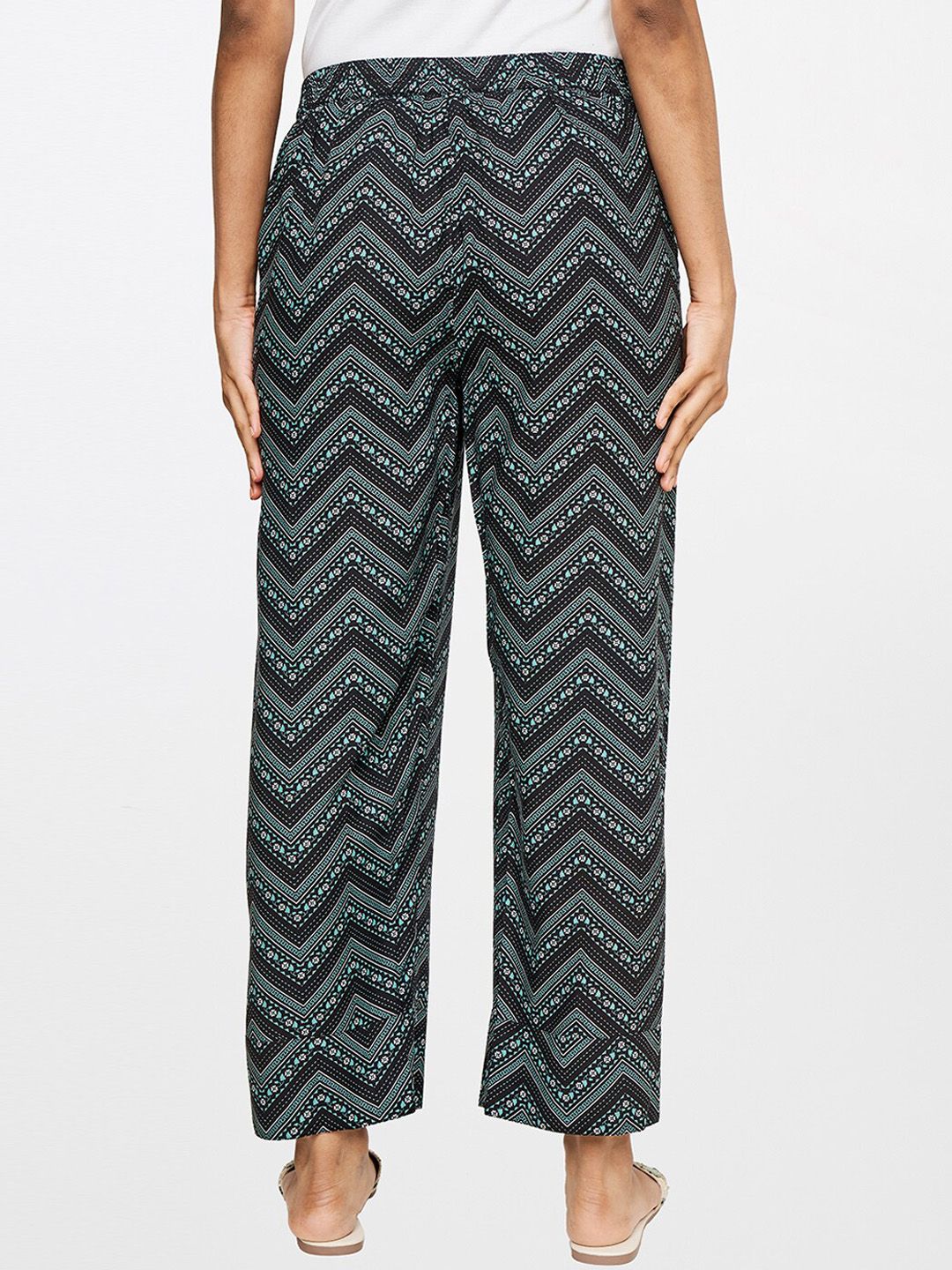 Global Desi Women Printed Loose Fit Trousers