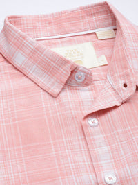 THE BEAR HOUSE Men Slim Fit Tartan Checked Casual Shirt