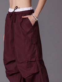 STREET 9 Women Relaxed Loose Fit Parachute Trouser