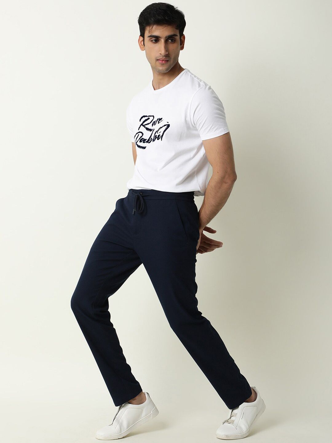 RARE RABBIT Men Slim Fit Trousers