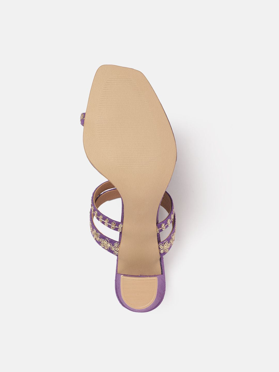 House of Pataudi Ethnic Embellished Block Heel