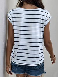 all about you Women Striped T-shirt