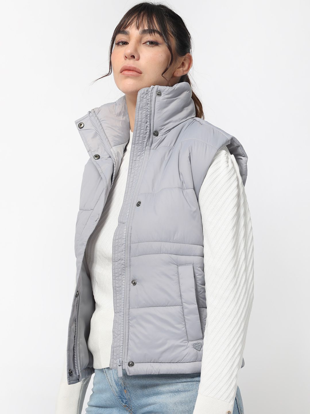 RAREISM Women Purple Solid Padded Jacket