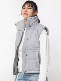 RAREISM Women Purple Solid Padded Jacket