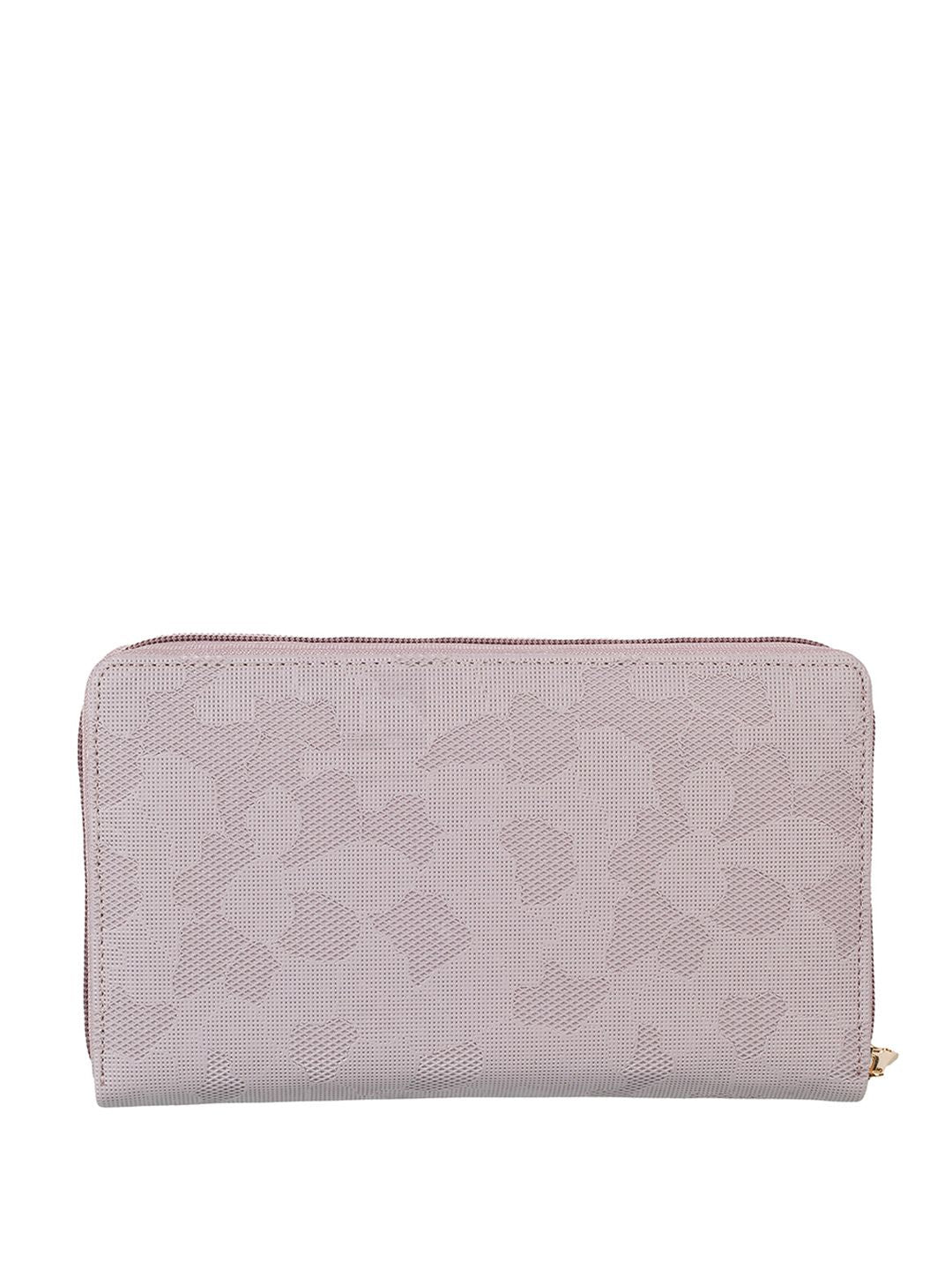 Mochi Women Purple & Gold-Toned Zip Around Wallet