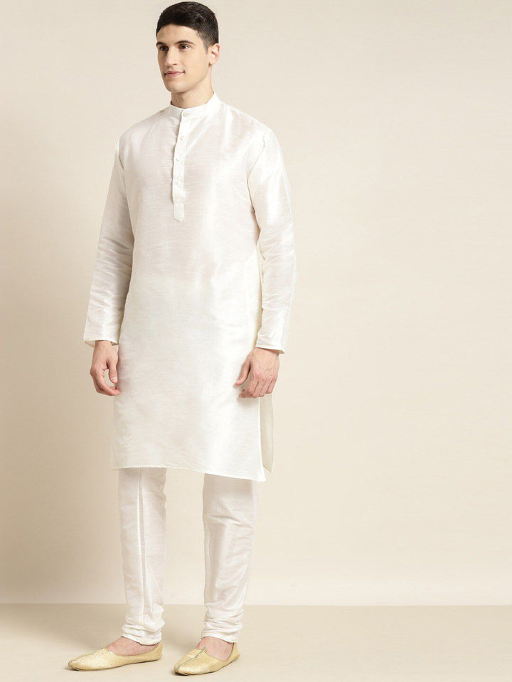 SOJANYA Mandarin Collar Straight Regular Kurta With Pajamas & Nehru Jacket