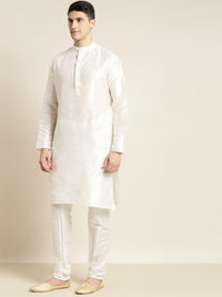 SOJANYA Mandarin Collar Straight Regular Kurta With Pajamas & Nehru Jacket