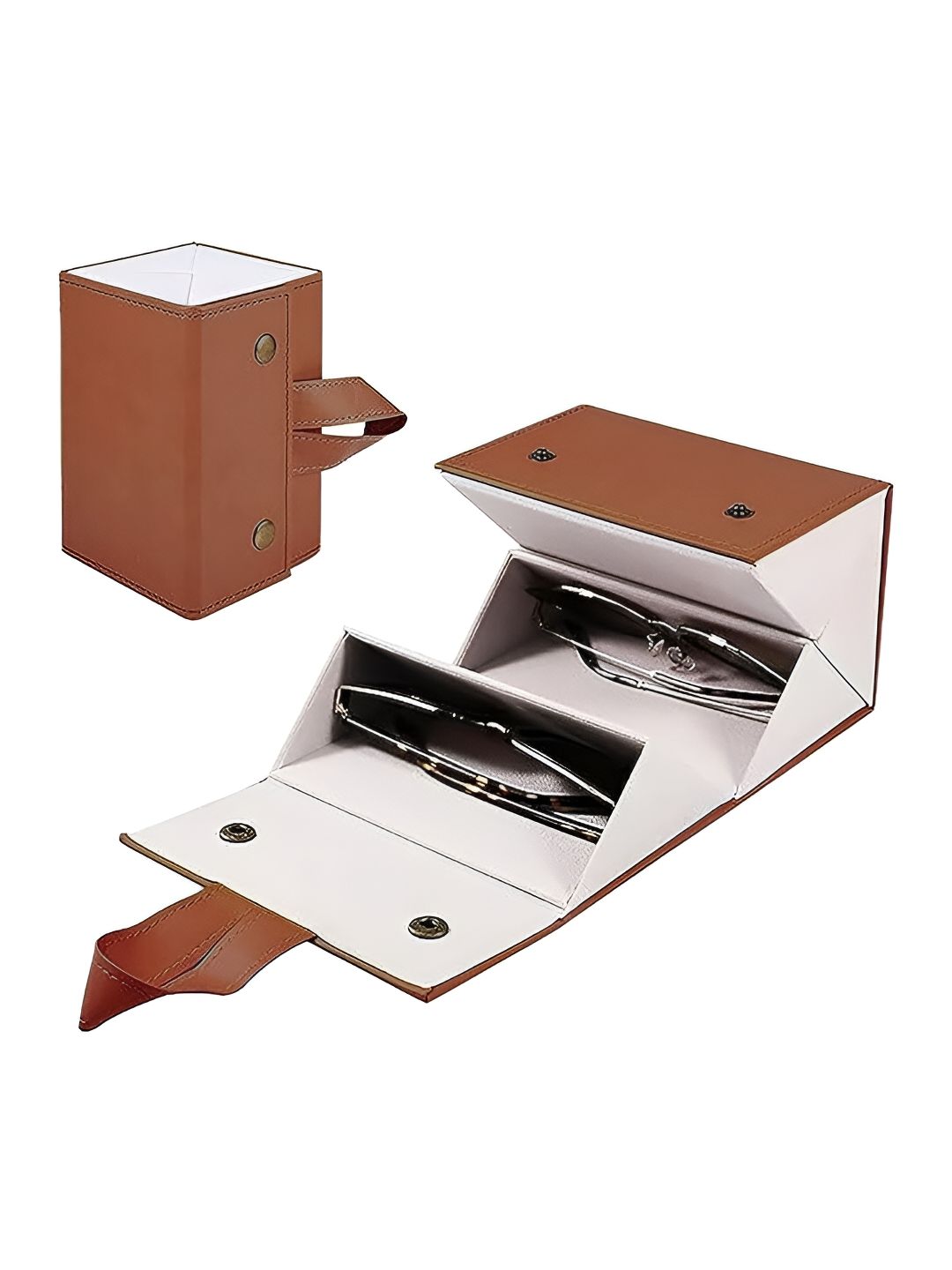Cortina Brown Water Resistant 5 pockets Sunglass Organiser