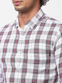 SPYKAR Tartan Checks Opaque Checked Cotton Casual Shirt
