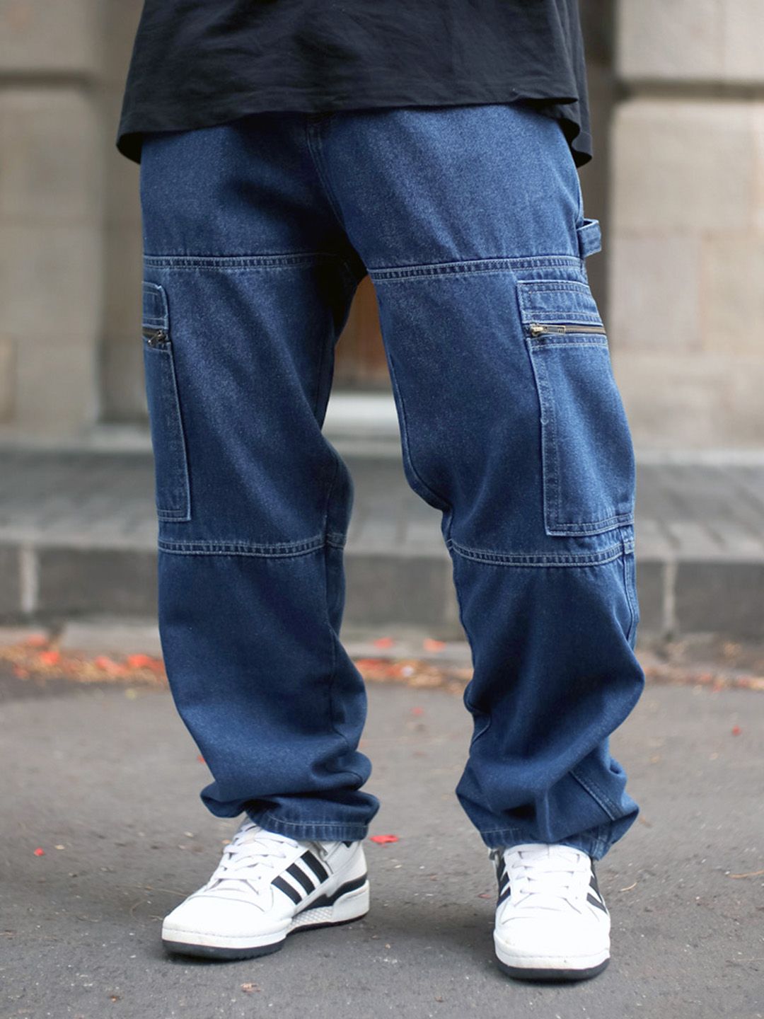 Powerlook Men Mid-Rise Boyfriend Fit Clean Look Light Fade Jeans