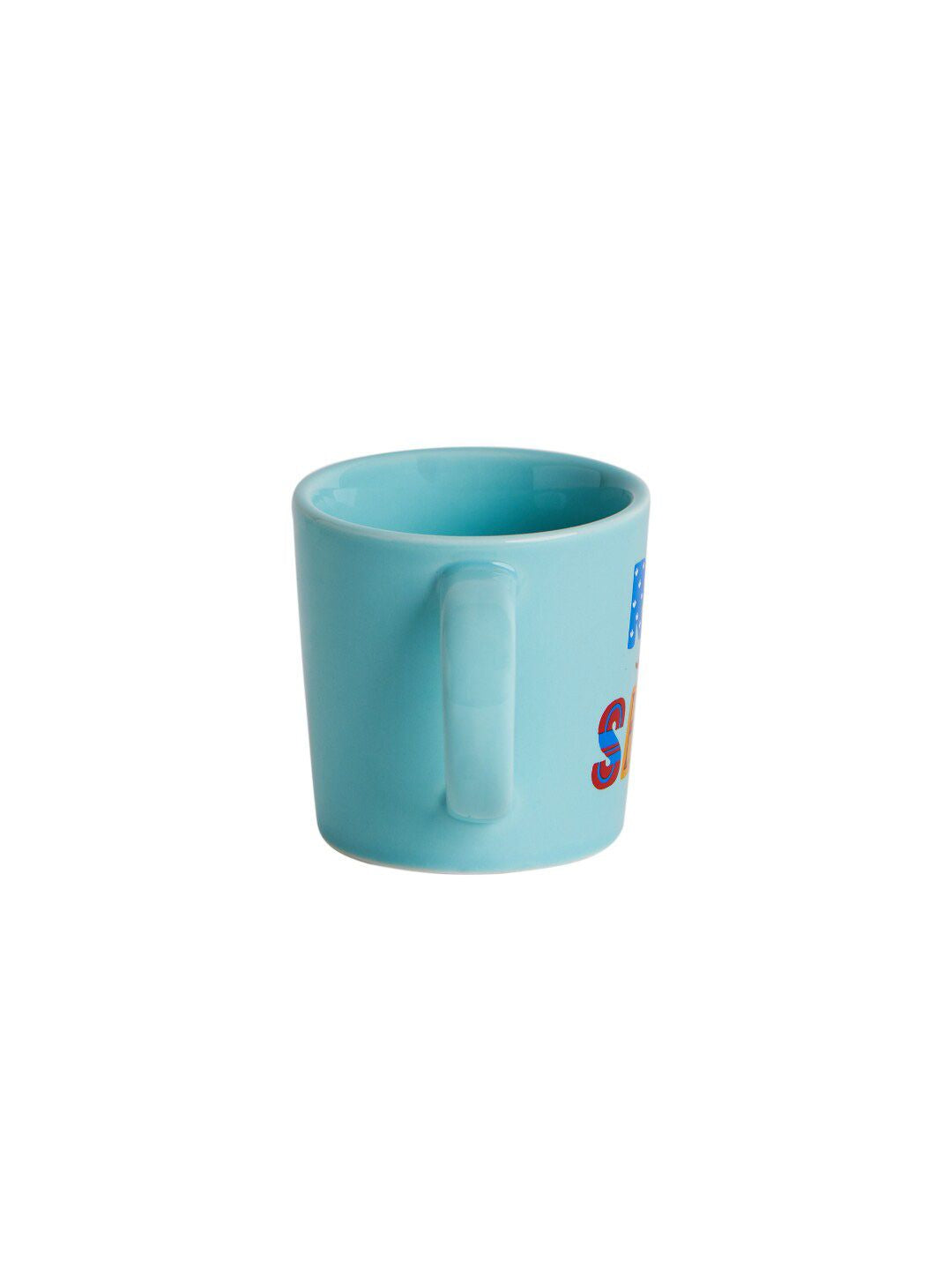 Chumbak Blue Printed Dishwasher &amp; Microwave selamat Ceramic Glossy Mug 300ml