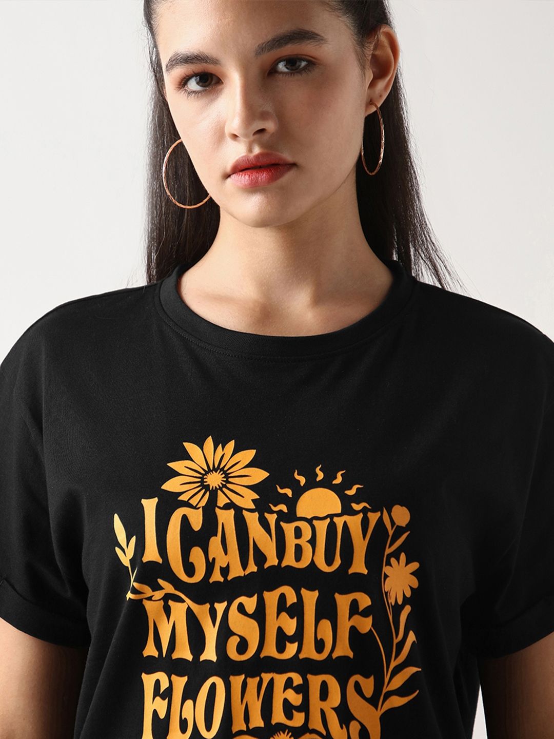 Bewakoof Typography Printed Pure Cotton T-shirt
