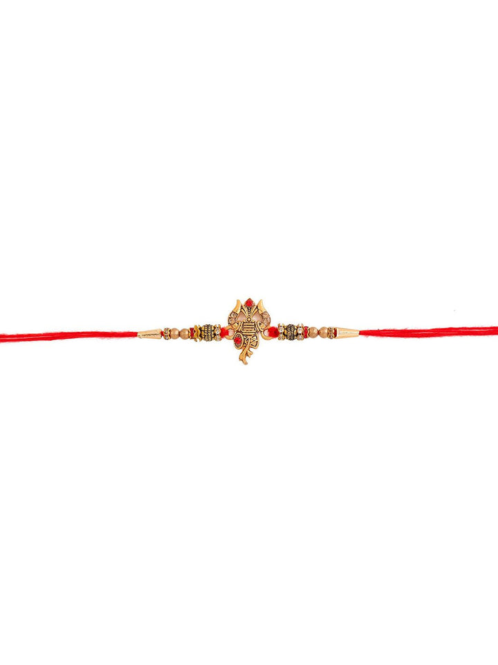 Voylla Designer Ganesha Rakhi with Roli Chaawal Pack