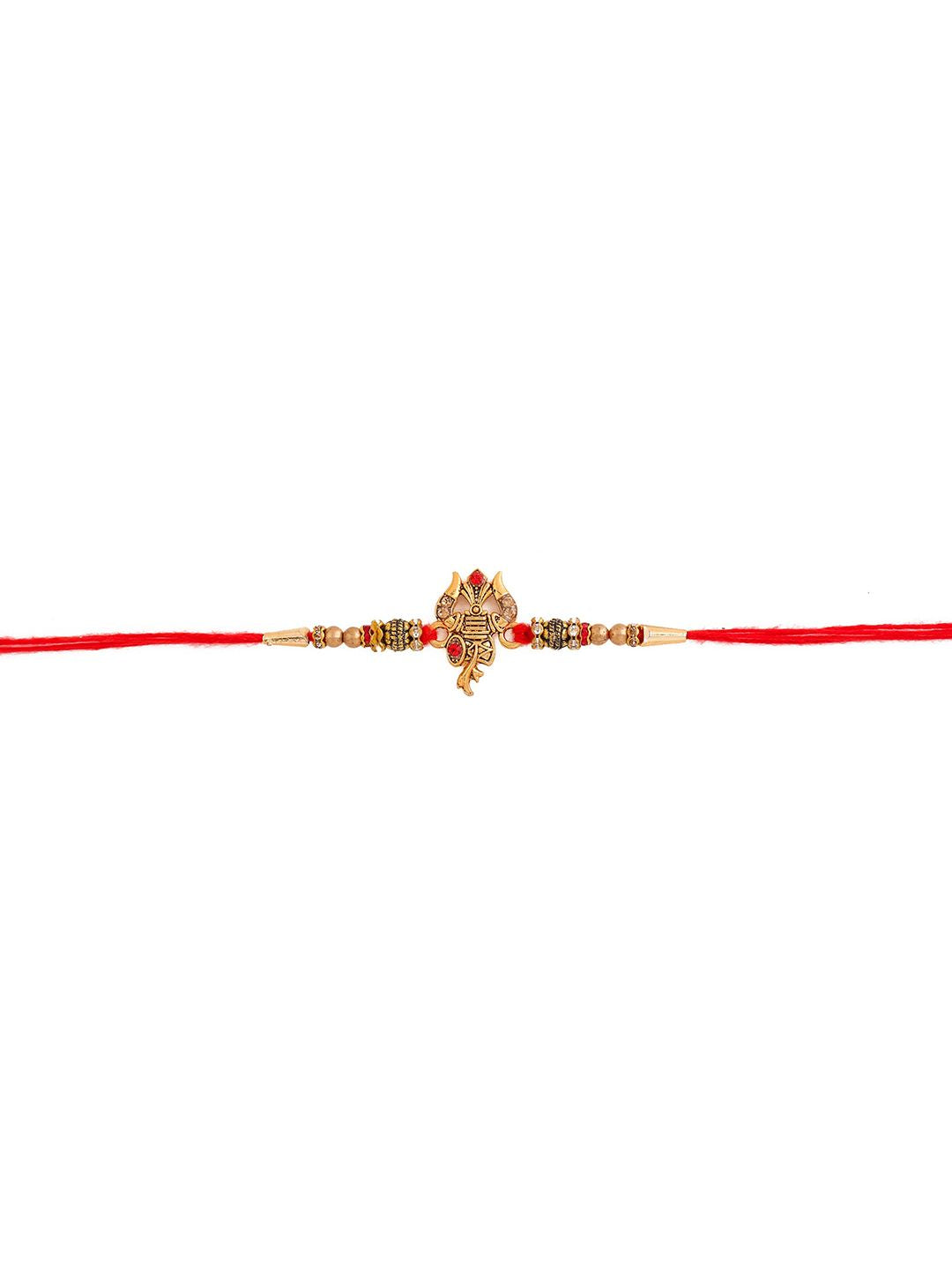 Voylla Designer Ganesha Rakhi with Roli Chaawal Pack