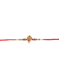 Voylla Designer Ganesha Rakhi with Roli Chaawal Pack