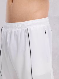 HRX by Hrithik Roshan Men Brand Logo Printed Mid-Rise Training Shorts with Contrast Piping