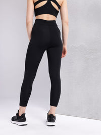 HRX by Hrithik Roshan Women Brand Logo Print Mid-Rise Cropped Running Tights