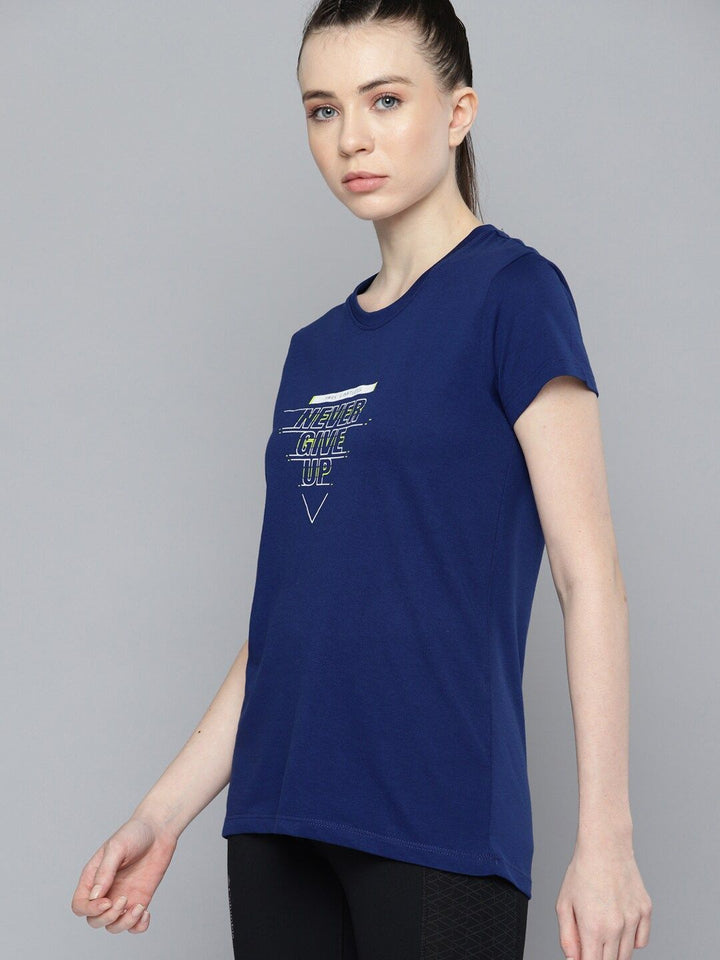 HRX by Hrithik Roshan Typography Printed Rapid-Dry Training T-shirt