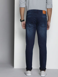 The Indian Garage Co Men Blue Slim Fit Light Fade Stretchable Jeans
