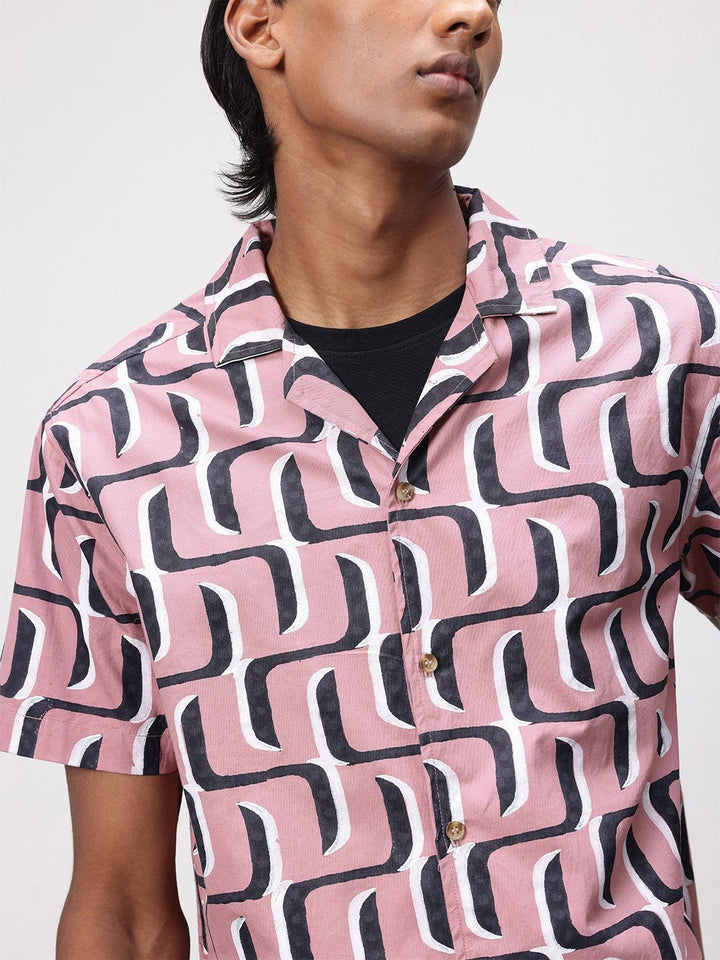 ether Artisan Hand Block Printed Pure Cotton Shirt