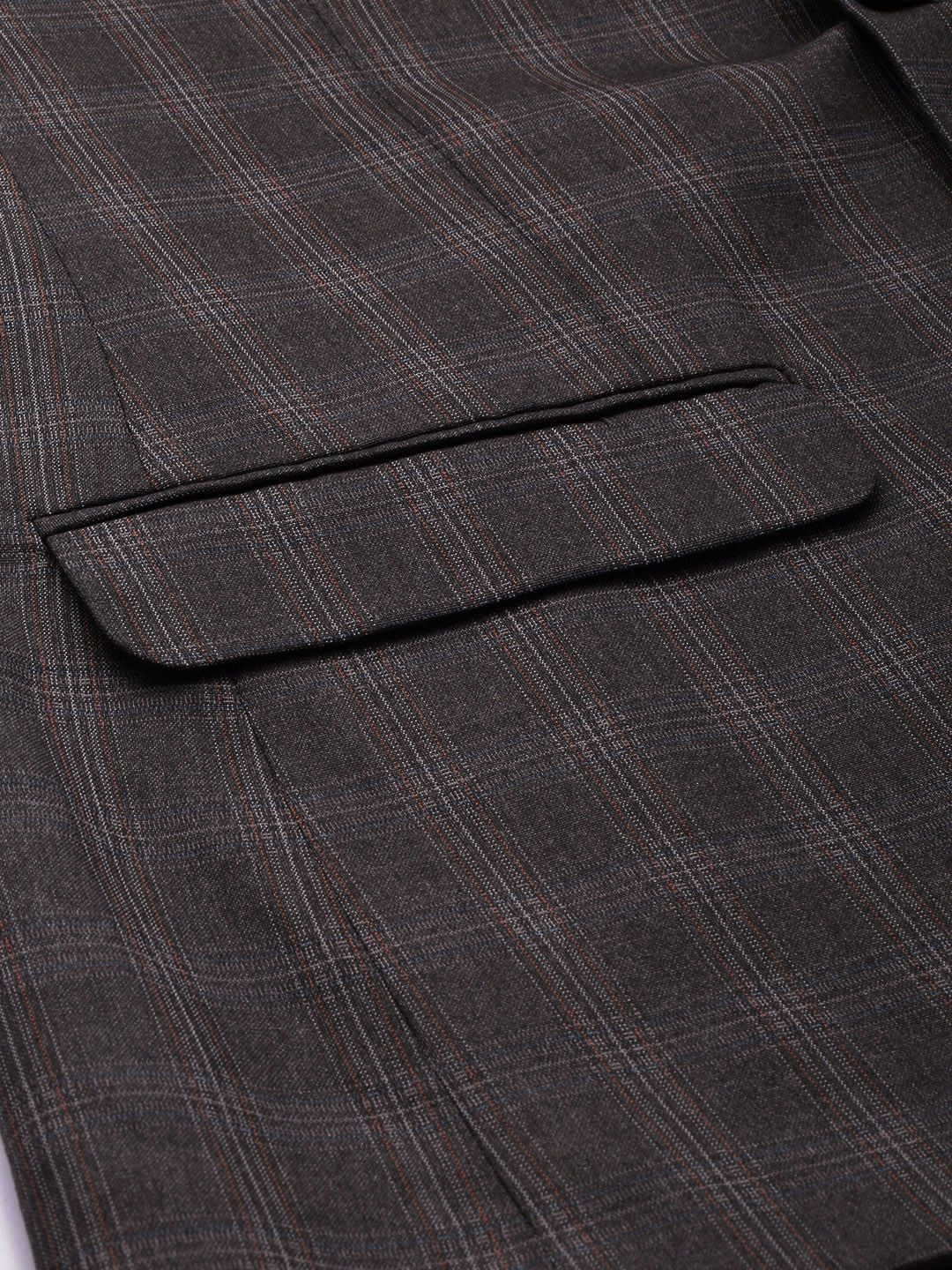 Park Avenue Checked Single Breasted Formal Blazer and Trouser