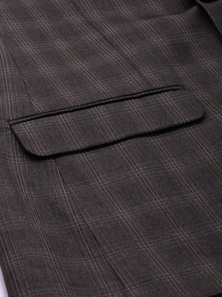 Park Avenue Checked Single Breasted Formal Blazer and Trouser