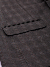 Park Avenue Checked Single Breasted Formal Blazer and Trouser