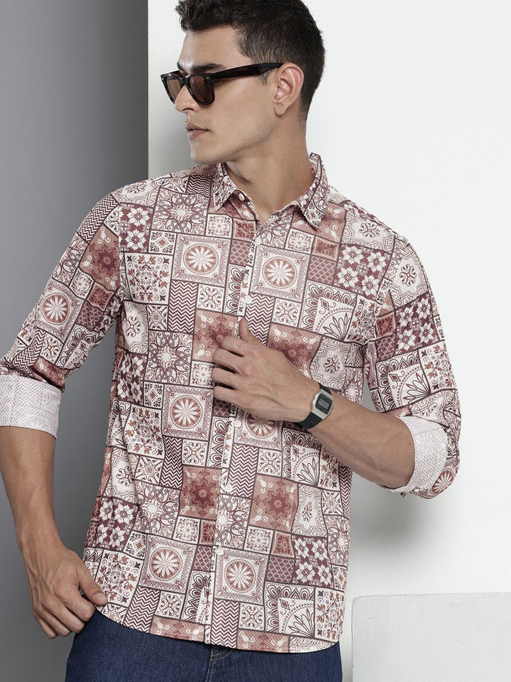 The Indian Garage Co Ethnic Motifs Printed Casual Shirt
