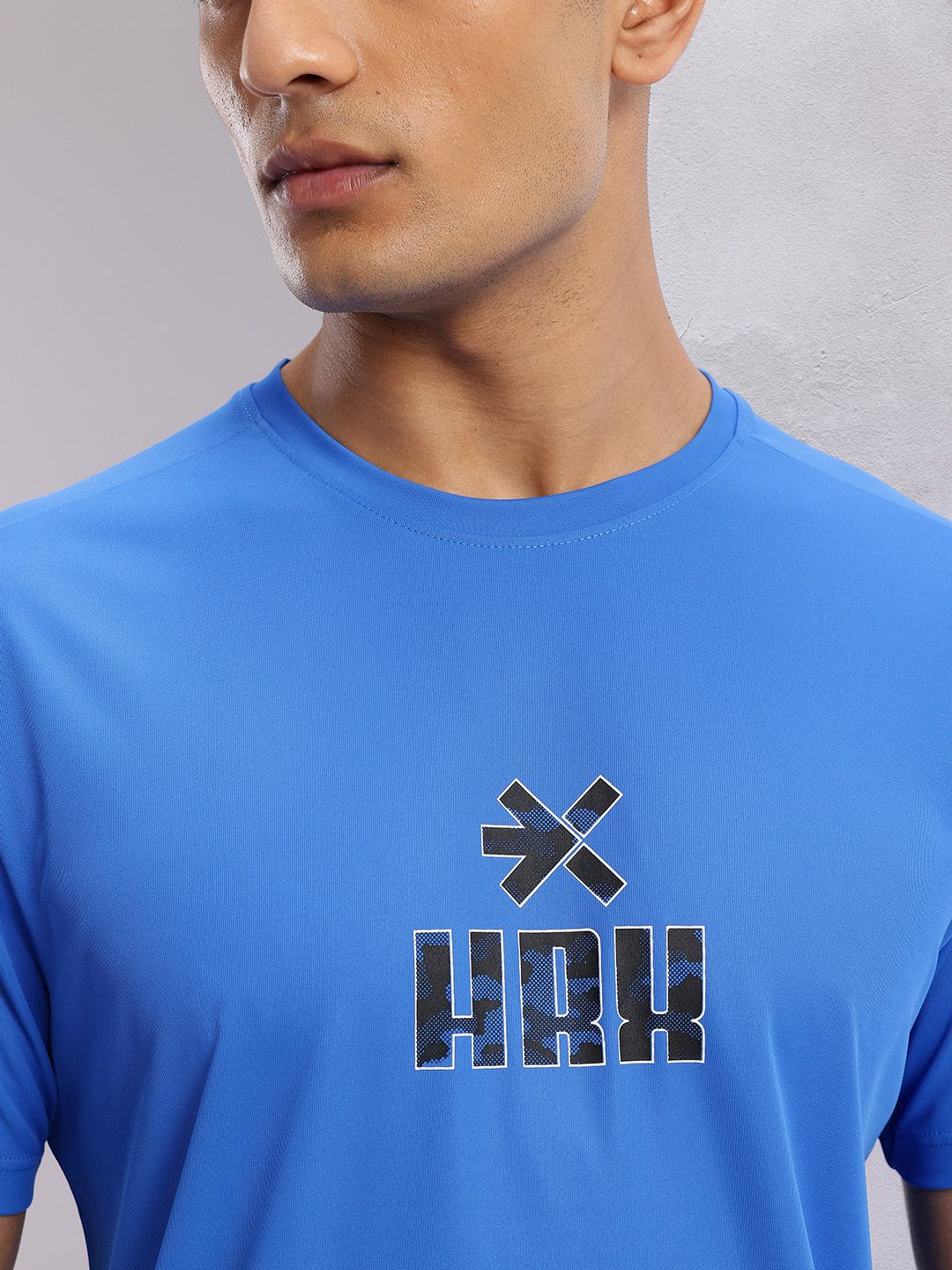 HRX by Hrithik Roshan Brand Logo Print Rapid-Dry Training T-shirt