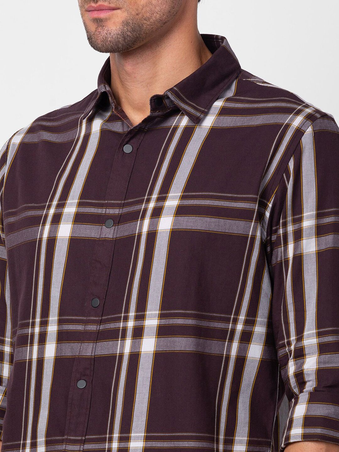 SPYKAR Men Tartan Checked Casual Shirt