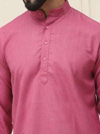 SOJANYA Men Pink Kurta
