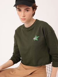 DressBerry Cotton Terry Relaxed Fit Sweatshirt