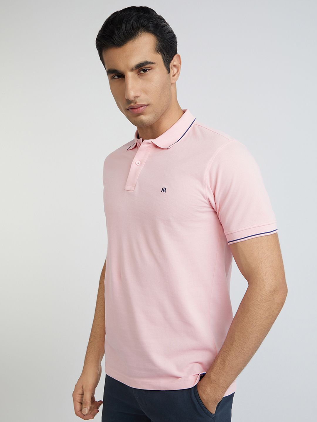 Raymond Pure Cotton Modern Fit Polo Collar T-shirt
