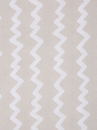 KLOTTHE Beige Chevron Cotton 300 TC Dilengkapi Cadar Bujang Halus dengan Sarung Bantal-87 x 59 inci