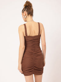 DressBerry Fusion Flair Dobby Diva Ruched Mini Dress