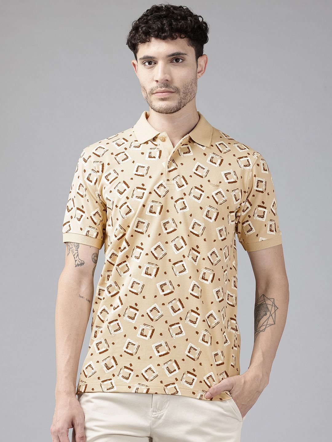 Park Avenue Printed Polo Collar T-shirt