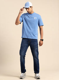 Being Human Brand Logo & Graphic Printed Pure Cotton Relaxed Fit T-shirt