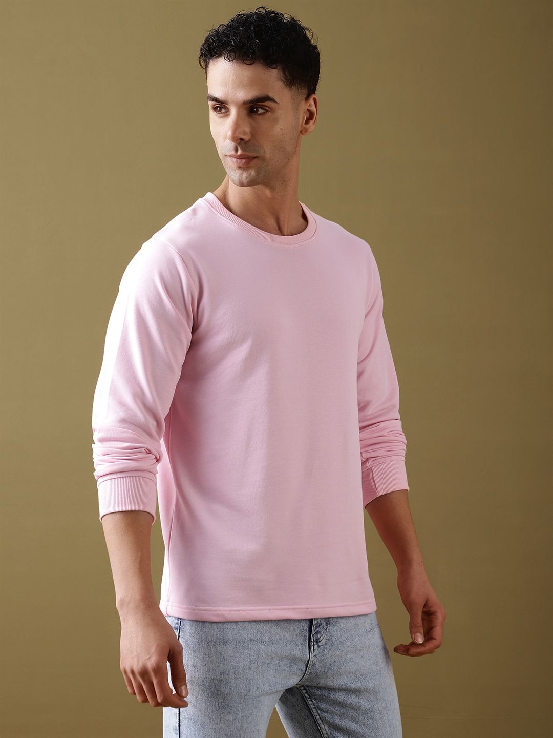 DILLINGER Men Solid Ultra Soft Drapey Cotton T-Shirt