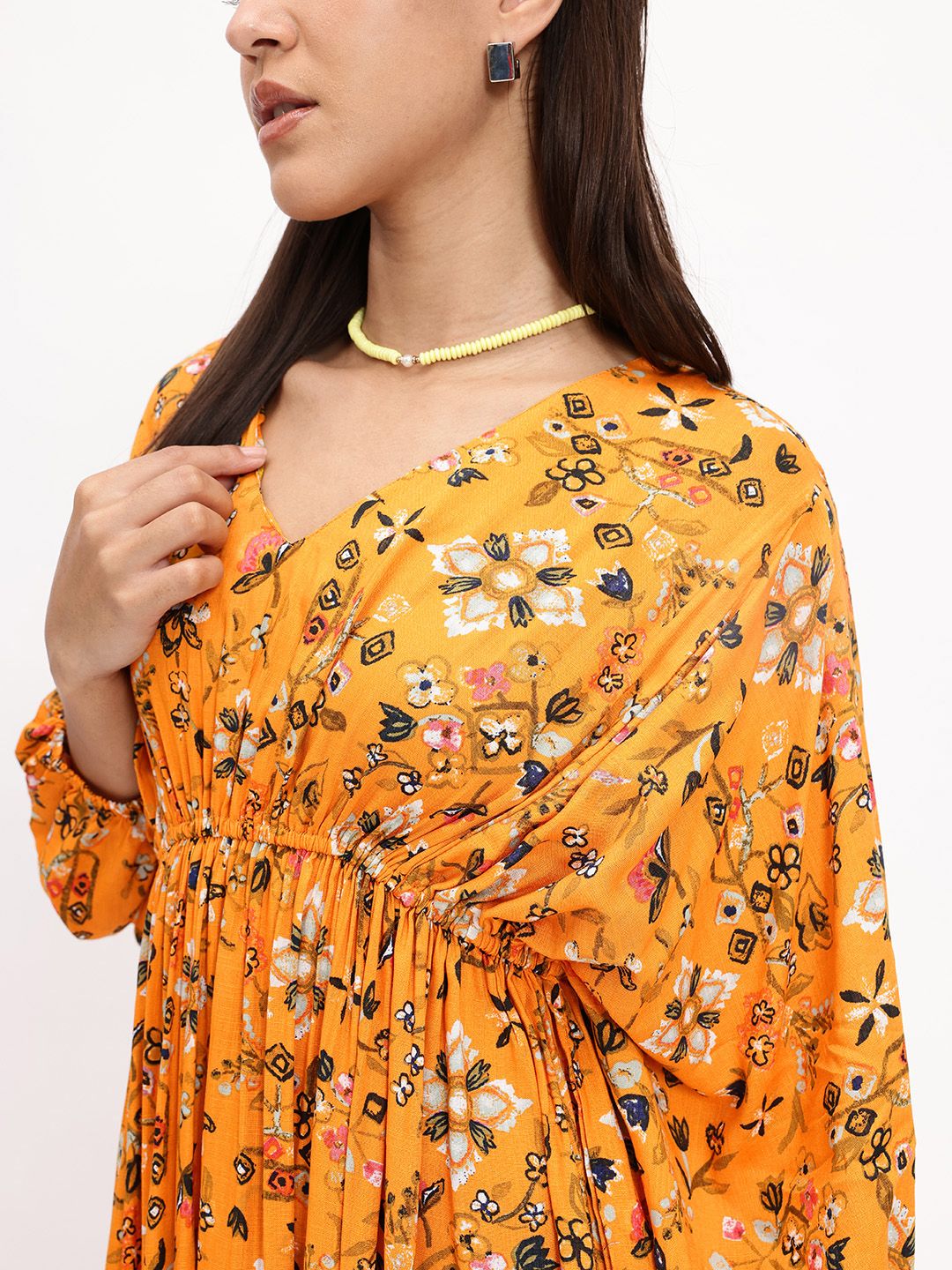 DressBerry Nipped & Snatched Flowy Garden Romance A-Line Dress