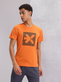 HRX by Hrithik Roshan Brand Logo Print Rapid-Dry Training T-shirt